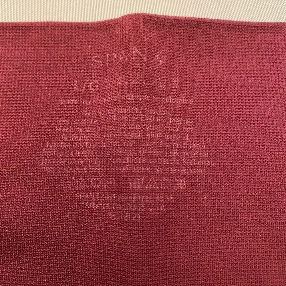 SPANX Look At Me Now Garnet Rose Leggings, Size L - Picture 6 of 6